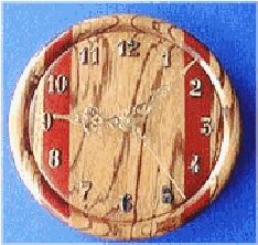 Zebrawood Wall Clock